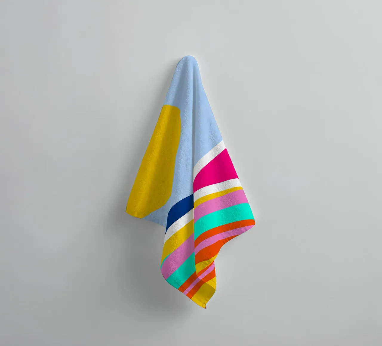 Sunset waves badhanddoek van Mathudace Créas