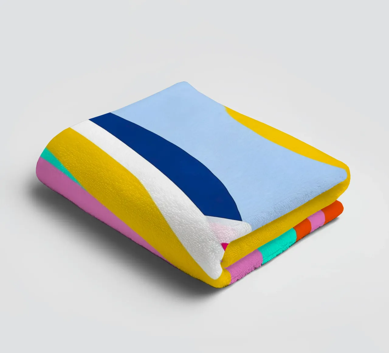 Sunset waves badhanddoek van Mathudace Créas