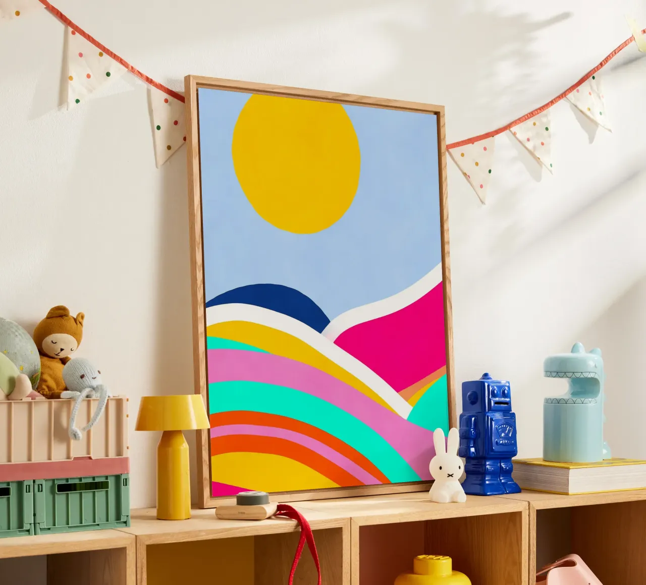 Sunset waves Acryl-Glas von Mathudace Créas