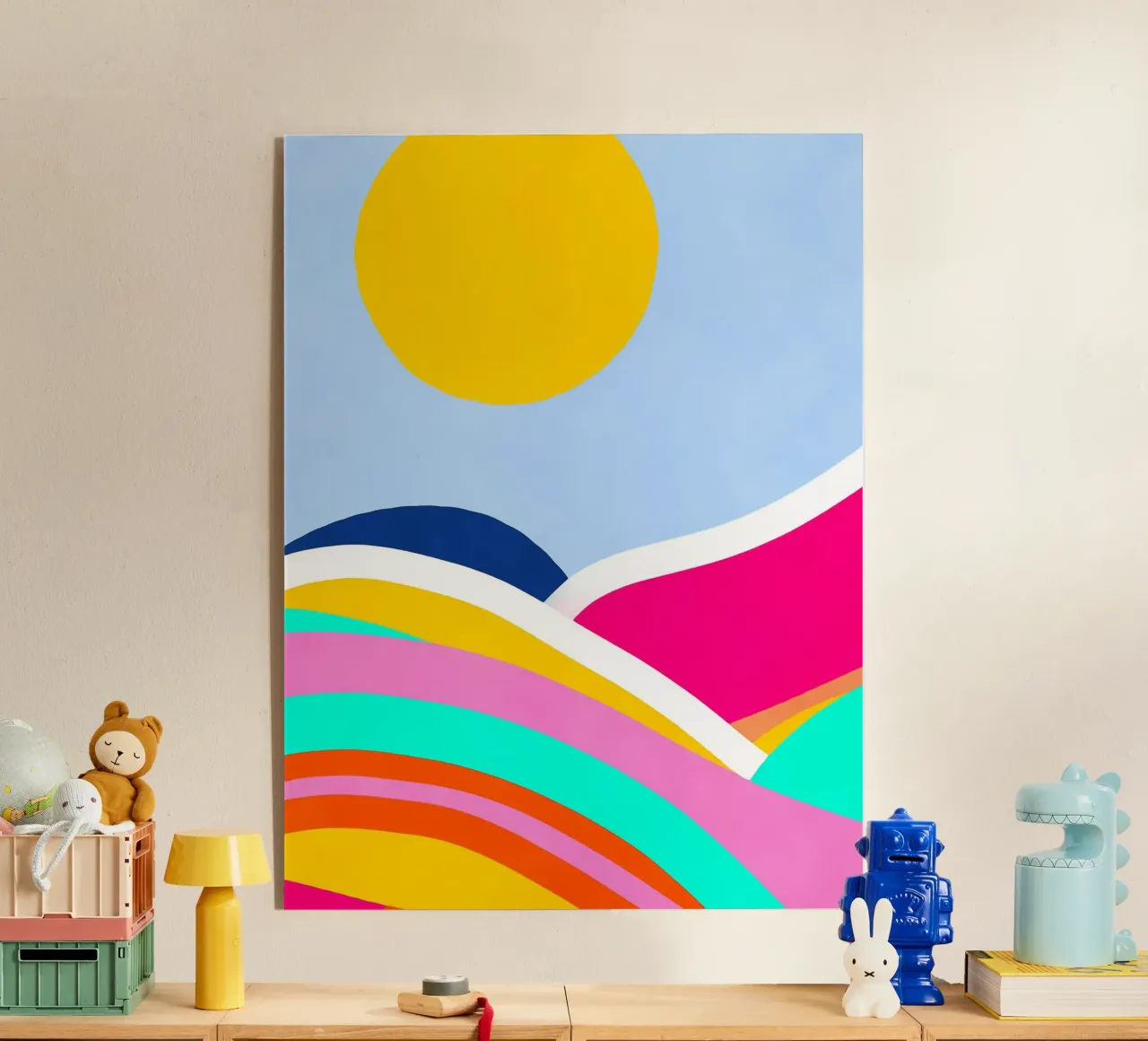 Sunset waves Acryl-Glas von Mathudace Créas