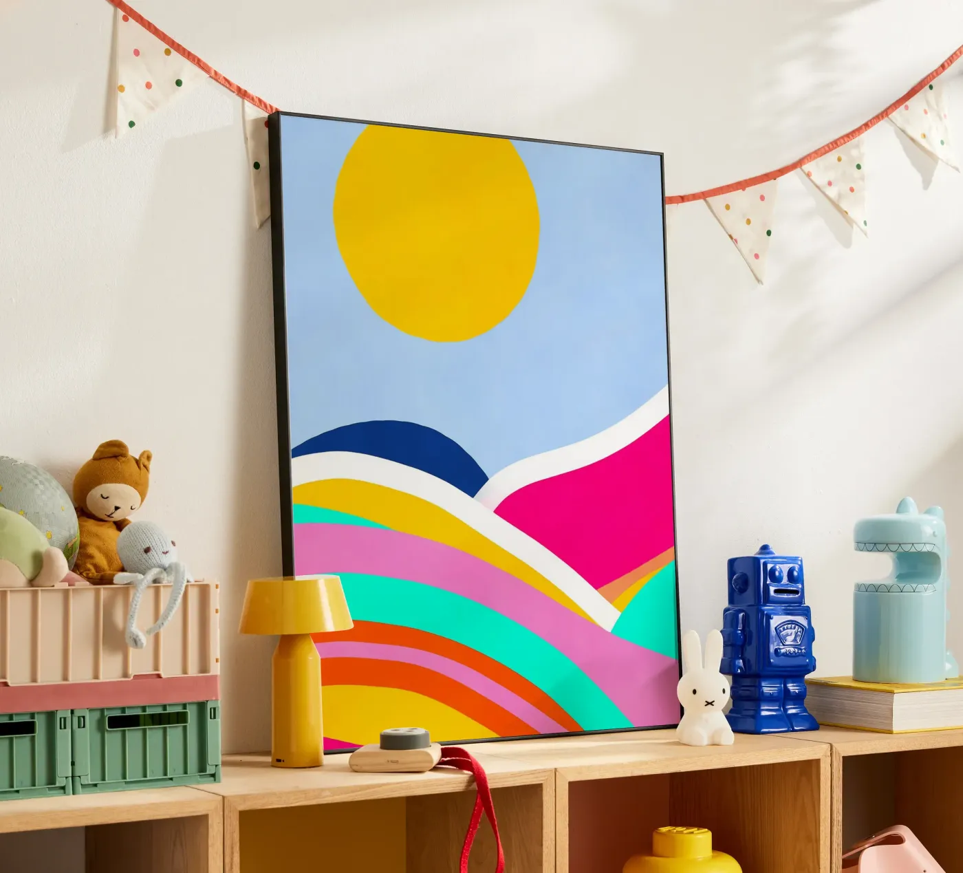 Sunset waves forex-plaat van Mathudace Créas