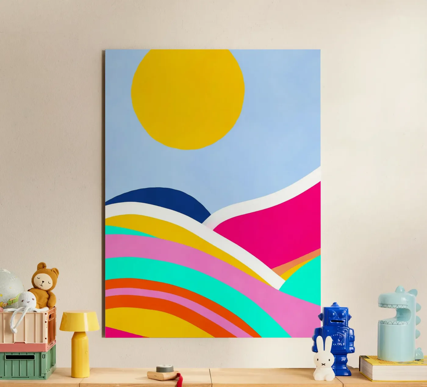 Sunset waves forex plate by Mathudace Créas