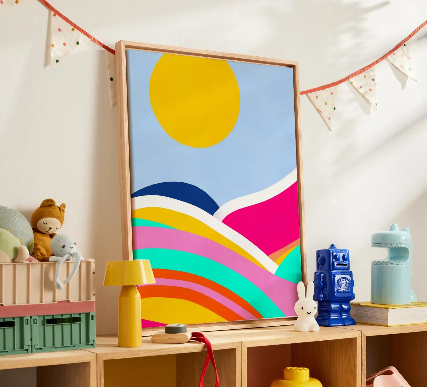 Sunset waves canvas by Mathudace Créas