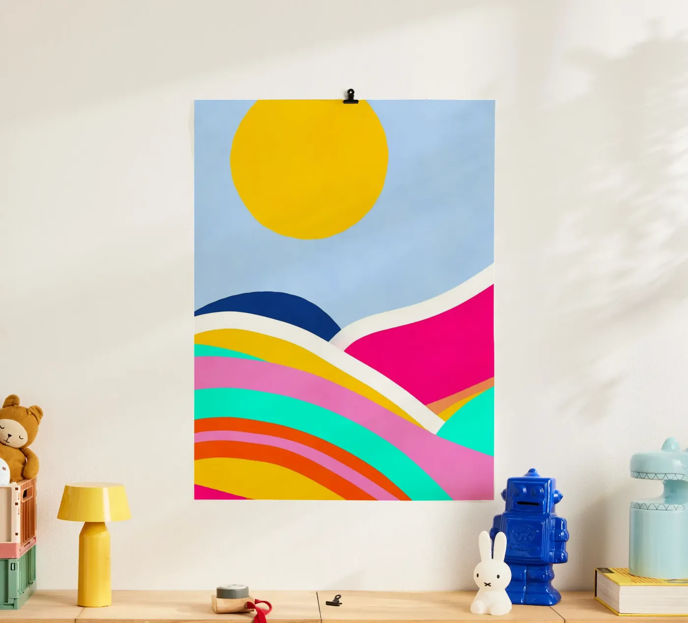 Sunset waves poster de Mathudace Créas