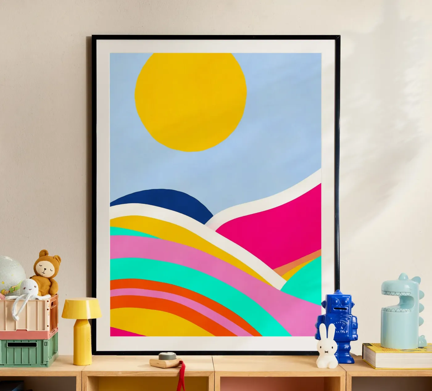 Sunset waves poster de Mathudace Créas