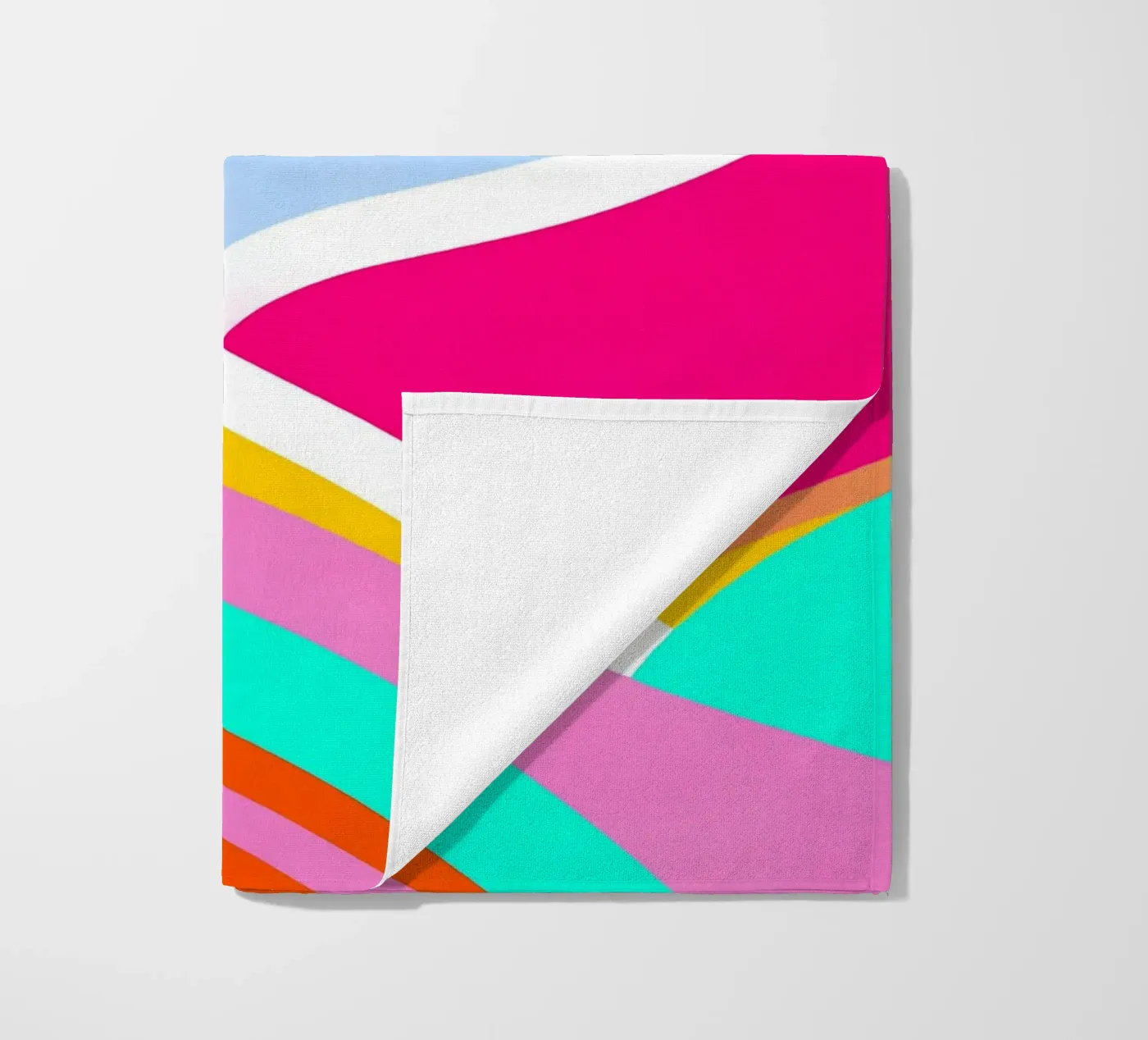 Sunset waves beach towel by Mathudace Créas
