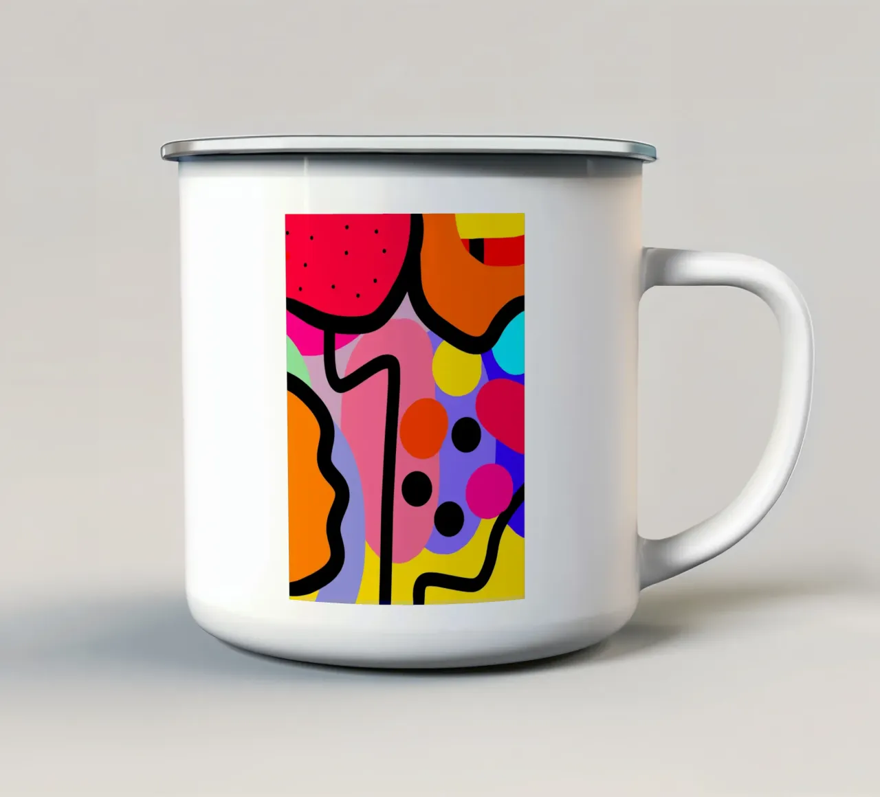 Kaleidoscope Symphony tazza in smalto da Mathudace Créas