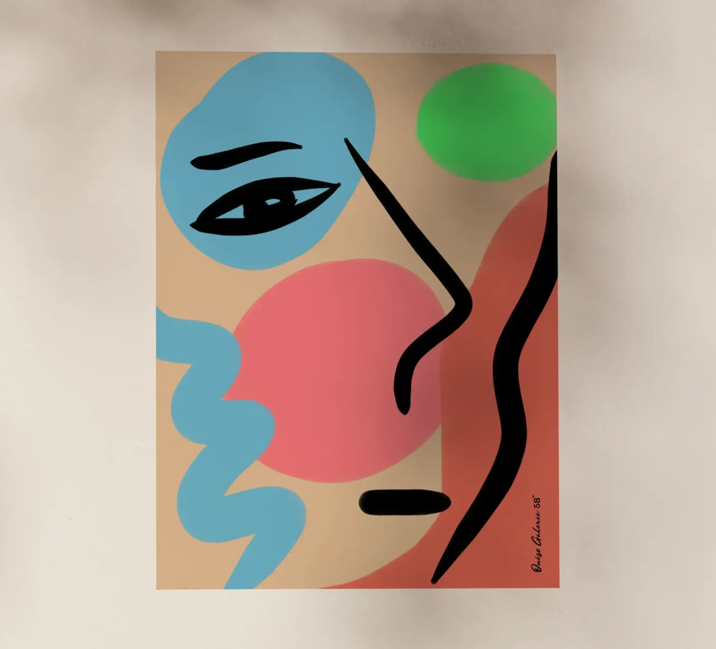 Lively Composition backlit folie van Mike Leymi