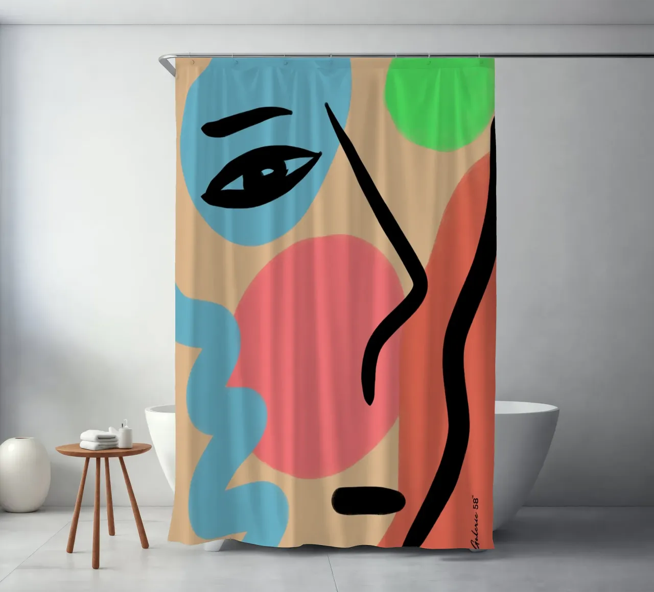 Lively Composition Duschvorhang von Mike Leymi