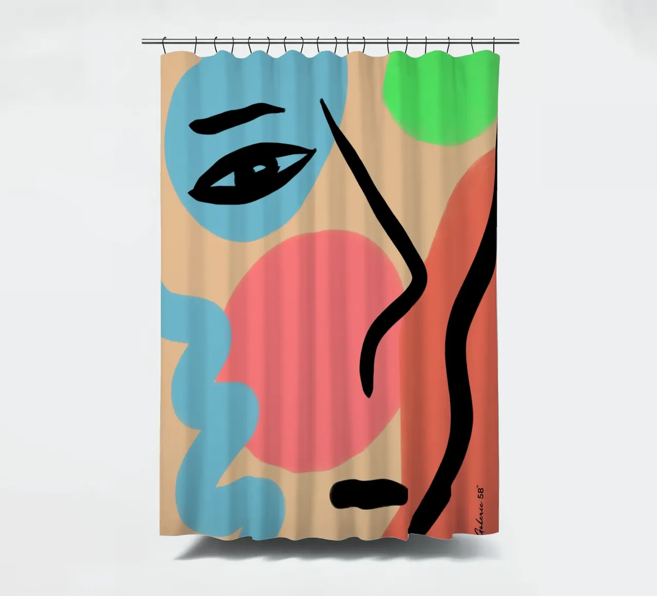 Lively Composition Duschvorhang von Mike Leymi