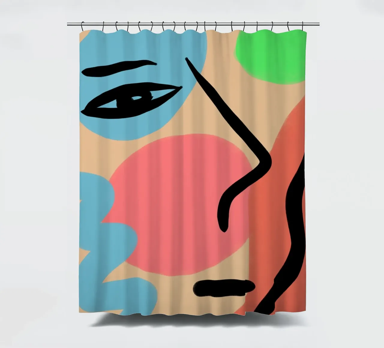 Lively Composition Duschvorhang von Mike Leymi