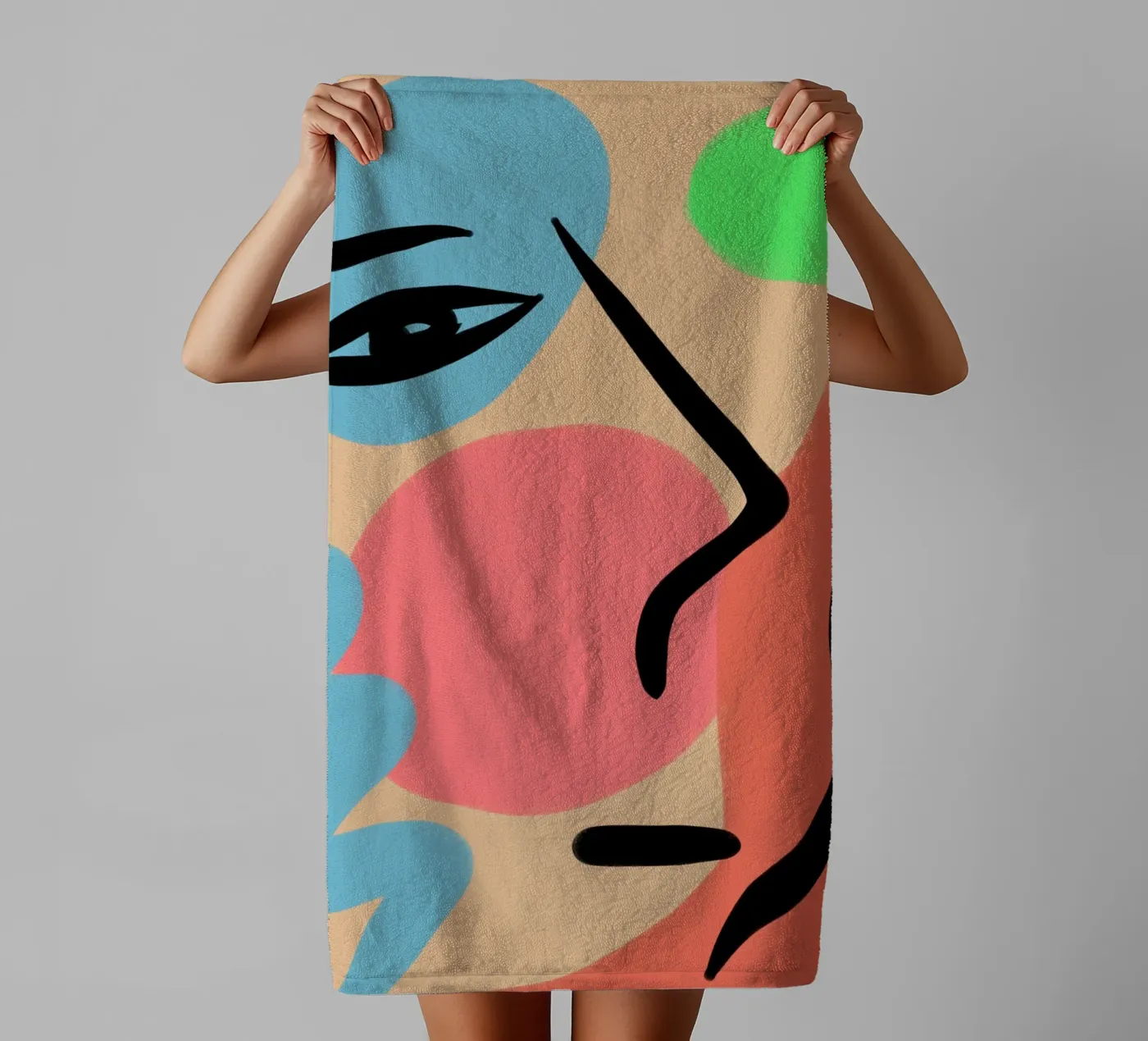 Lively Composition badhanddoek van Mike Leymi