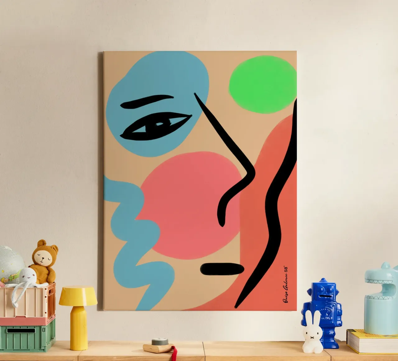 Lively Composition tela da Mike Leymi