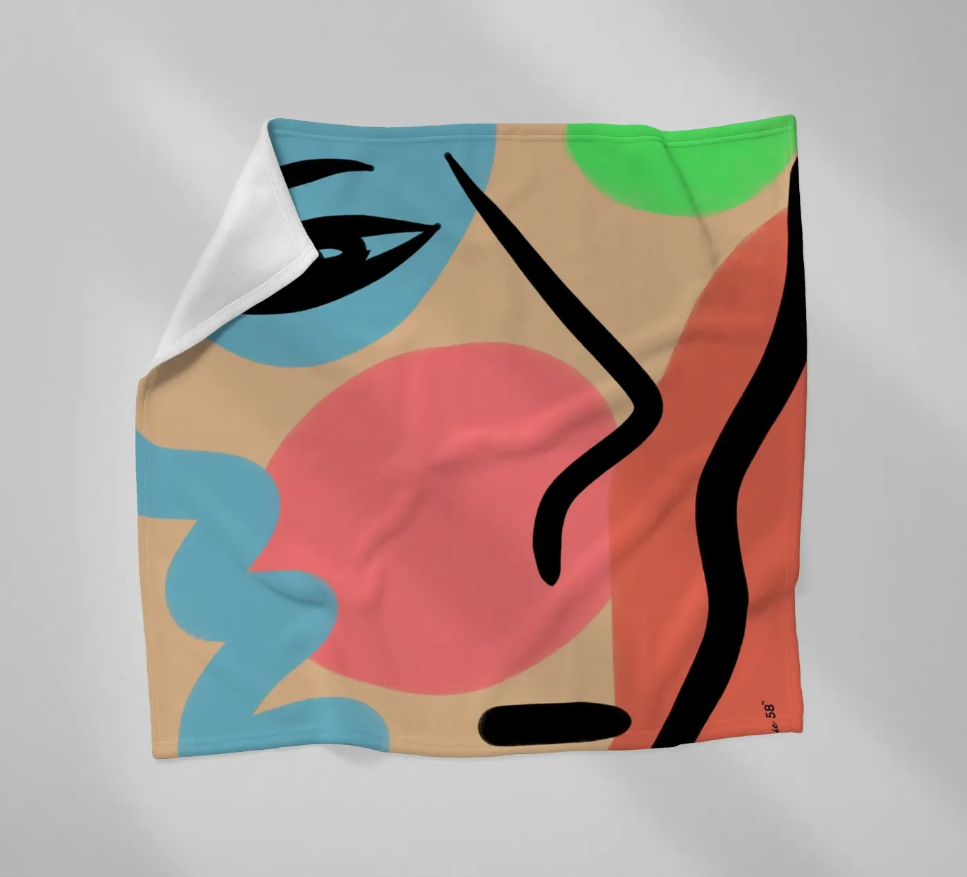 Lively Composition fleecedeken van Mike Leymi