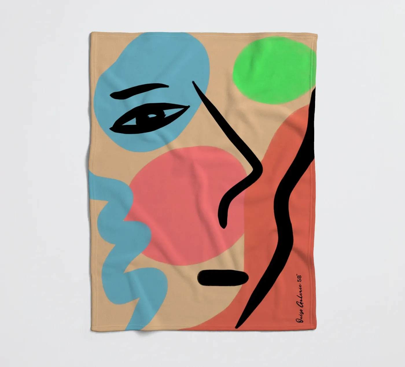 Lively Composition fleecedeken van Mike Leymi