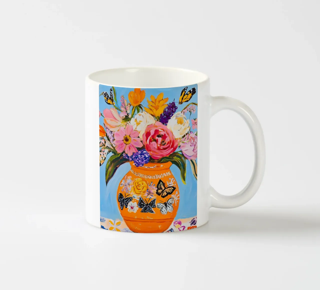 Fiori in vaso tazza in ceramica da IamHomeStudio