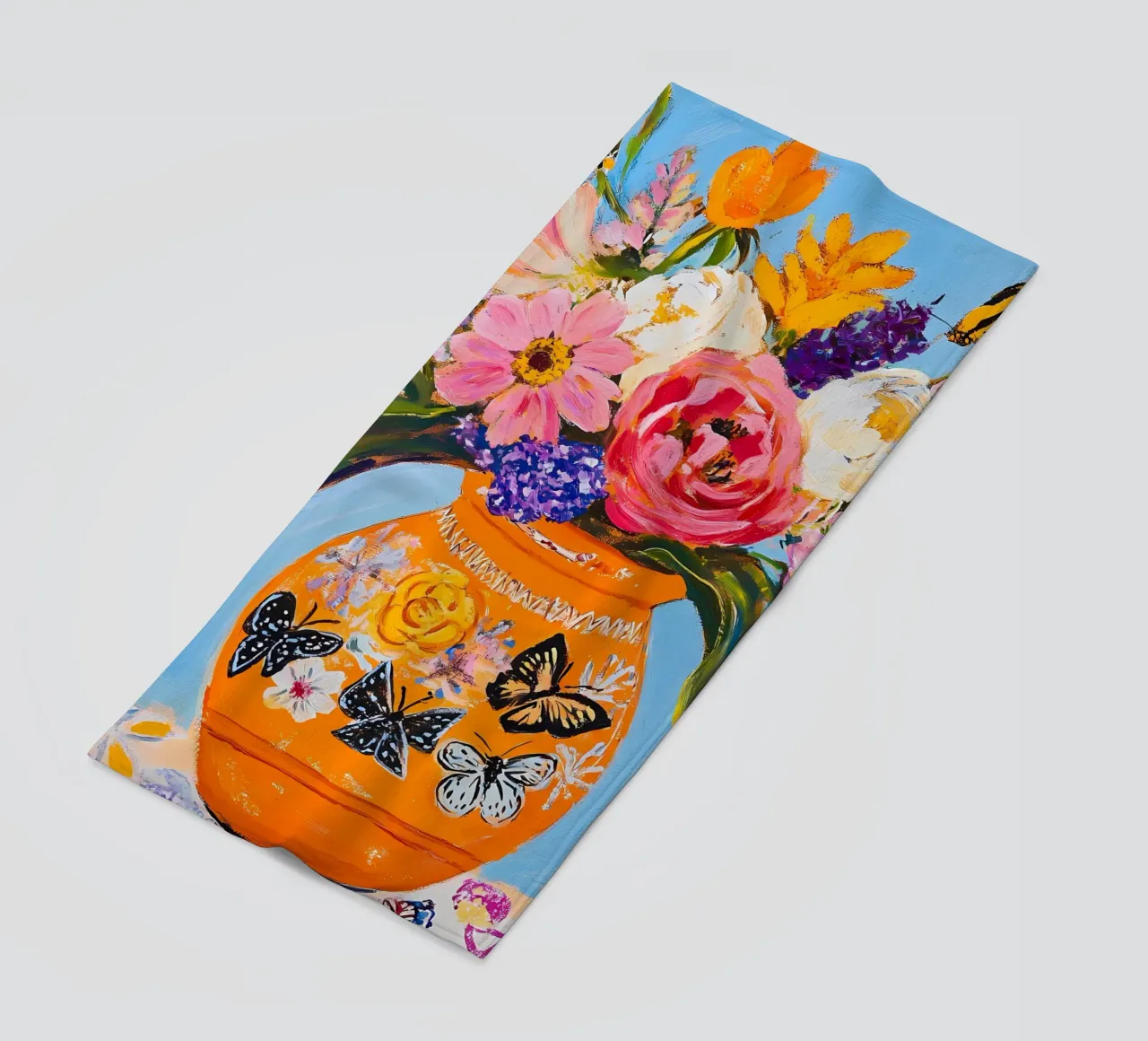Fiori in vaso telo mare da IamHomeStudio