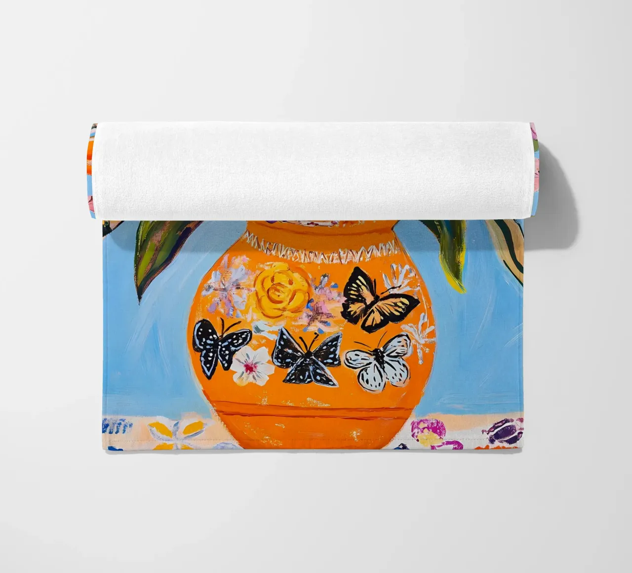 Fiori in vaso telo mare da IamHomeStudio