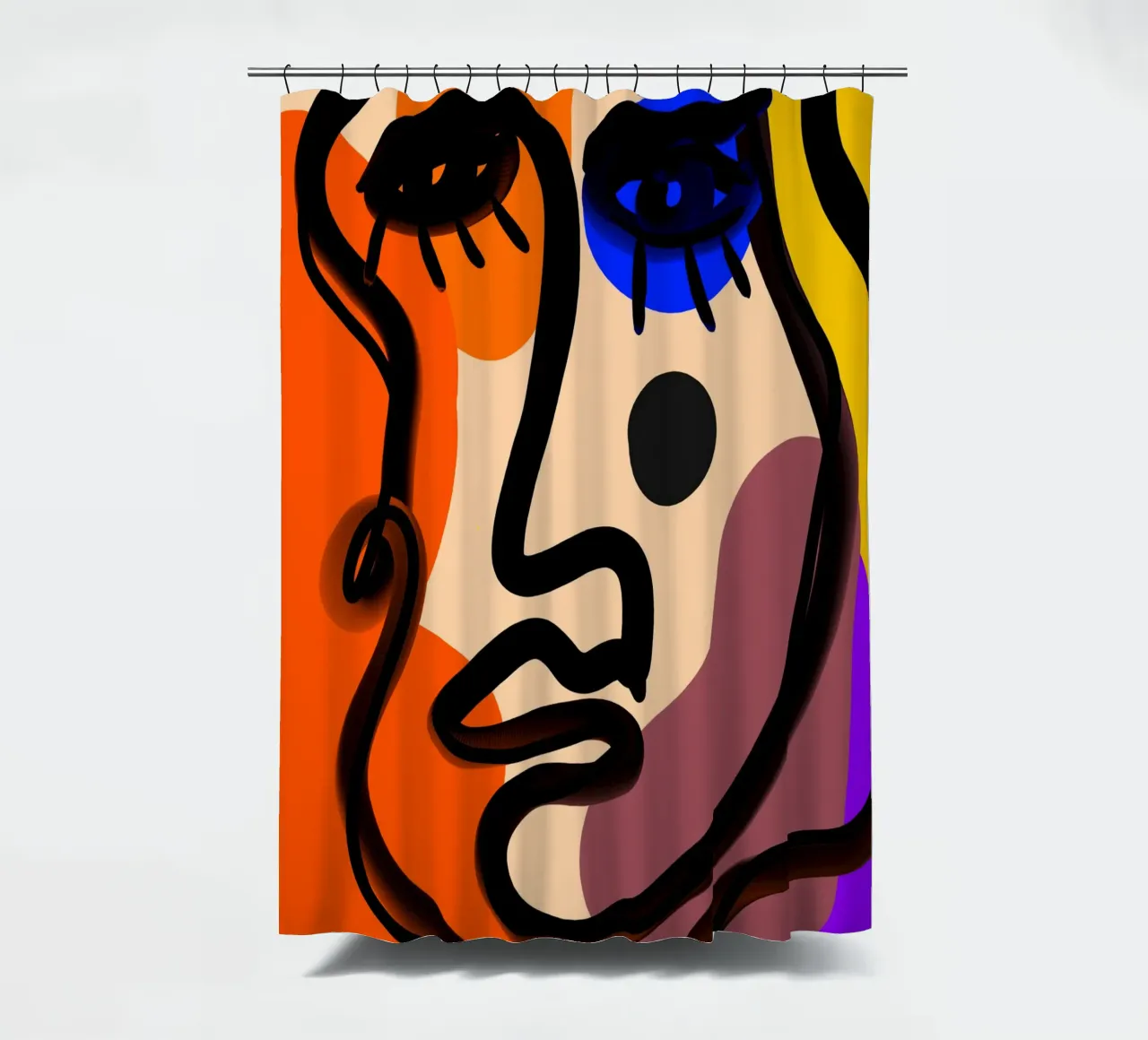 Pure Abstraction tenda da doccia da Mike Leymi