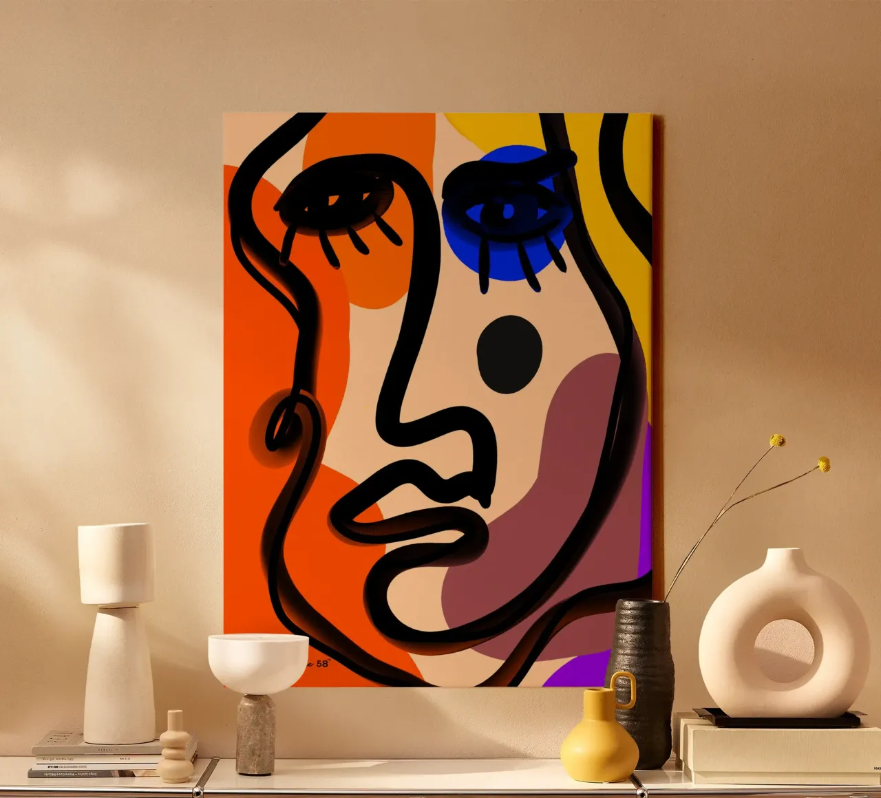 Pure Abstraction tela da Mike Leymi