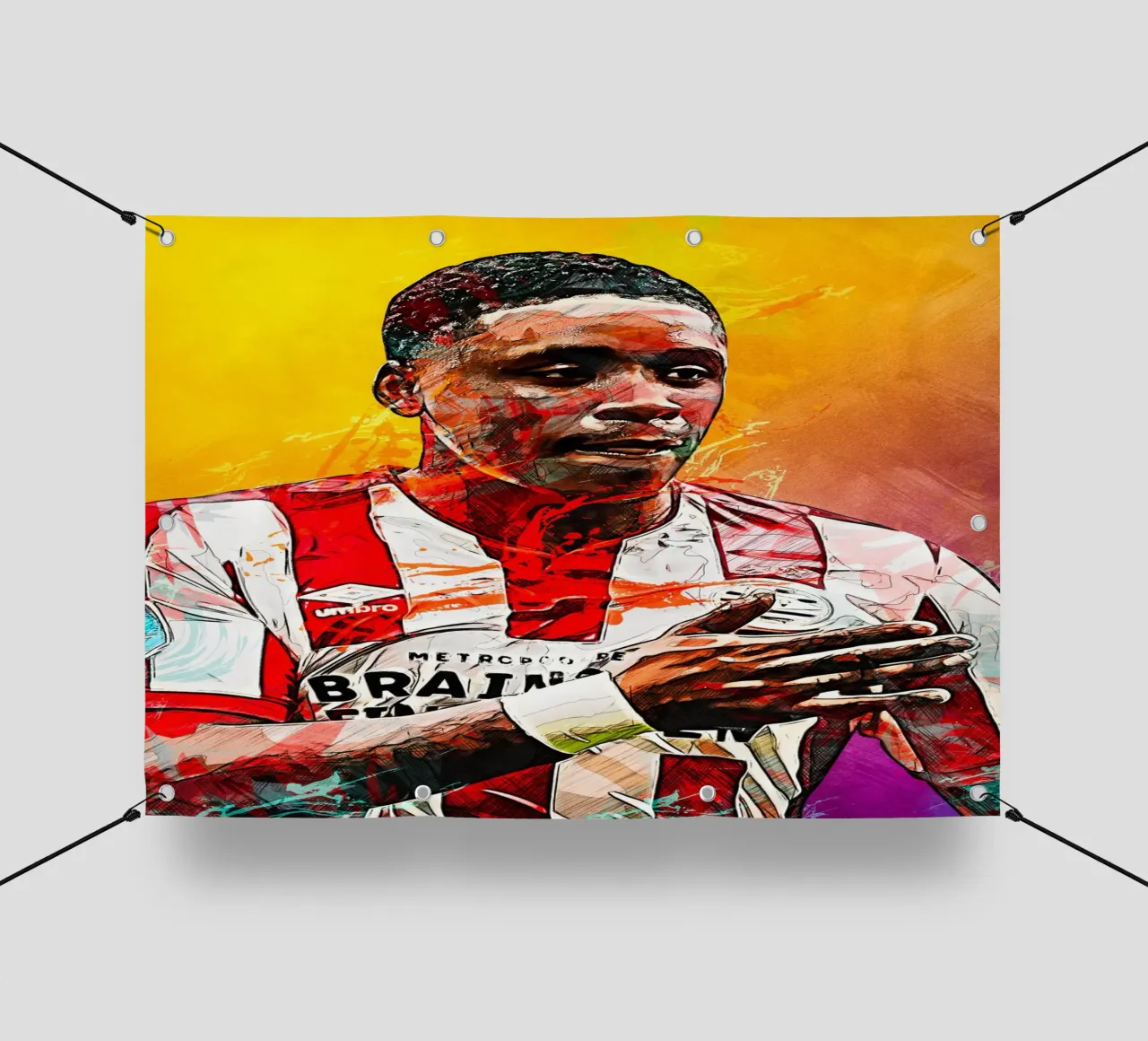 Steven Bergwijn telo in pvc da tenten