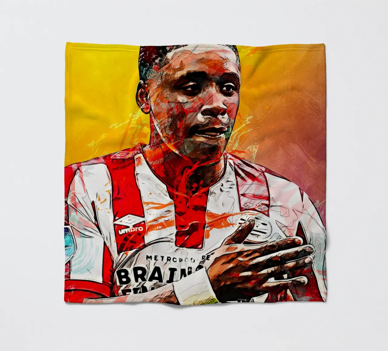 Steven Bergwijn coperta in pile da tenten