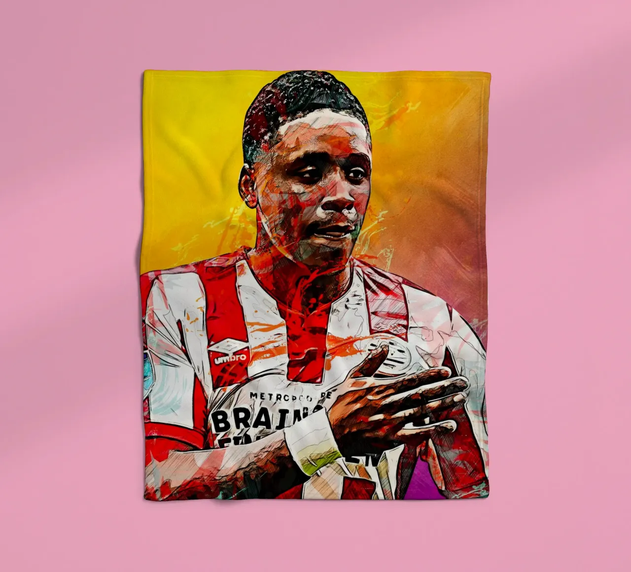 Steven Bergwijn coperta in pile da tenten