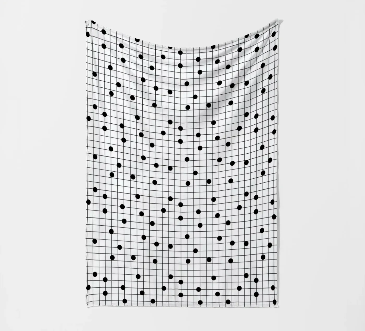 Dotline fleece blanket by Charlotte Winter