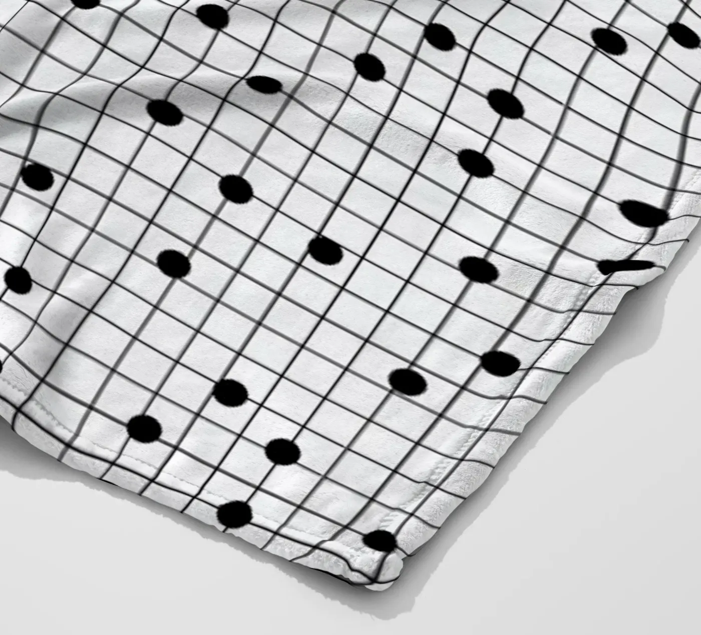 Dotline fleece blanket by Charlotte Winter