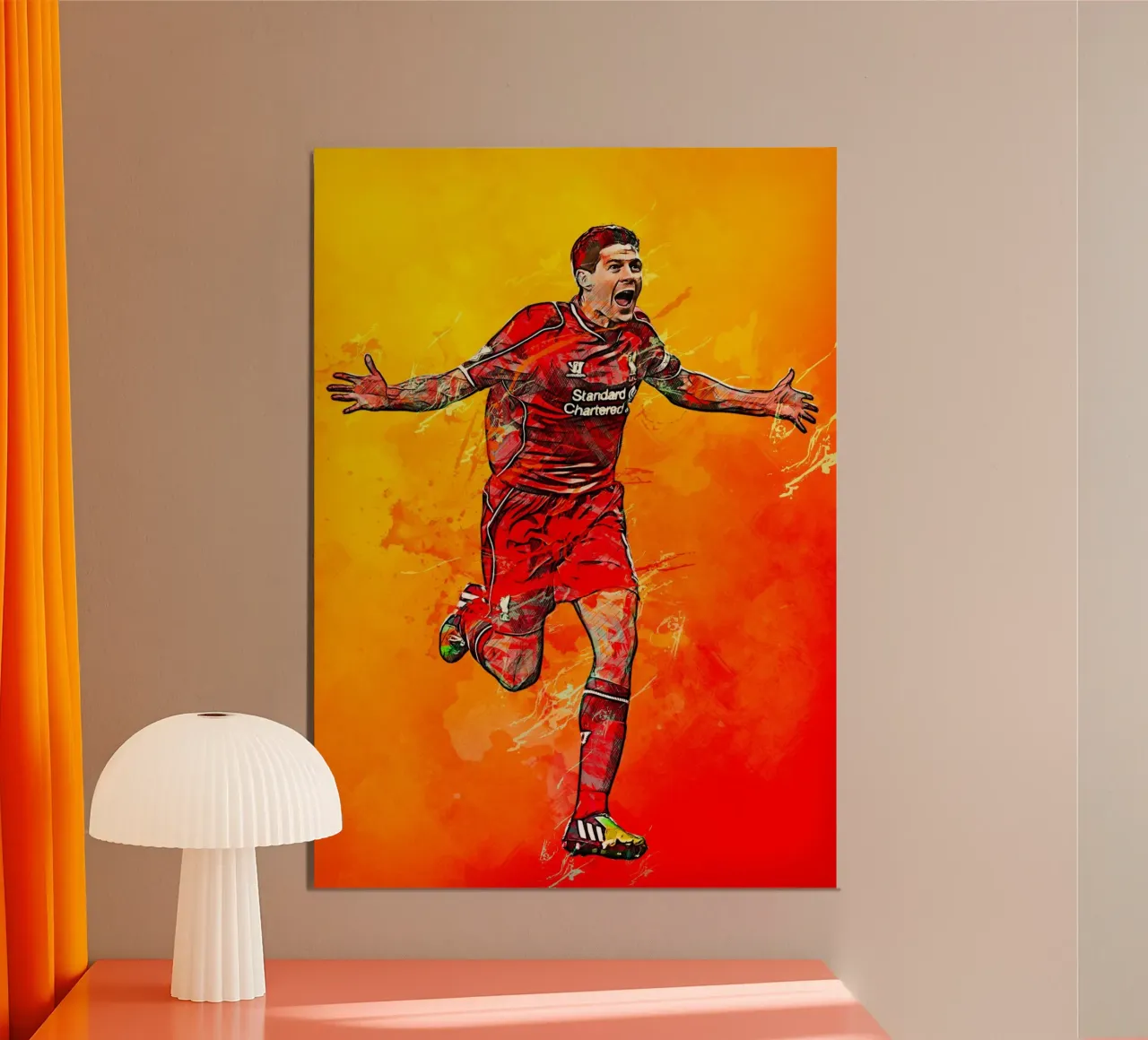 Steven Gerrard alluminio dibond da tenten