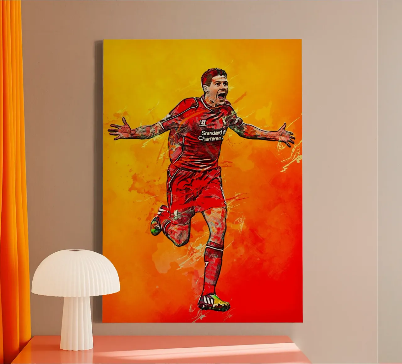 Steven Gerrard tela con Cornice a cassetta da tenten