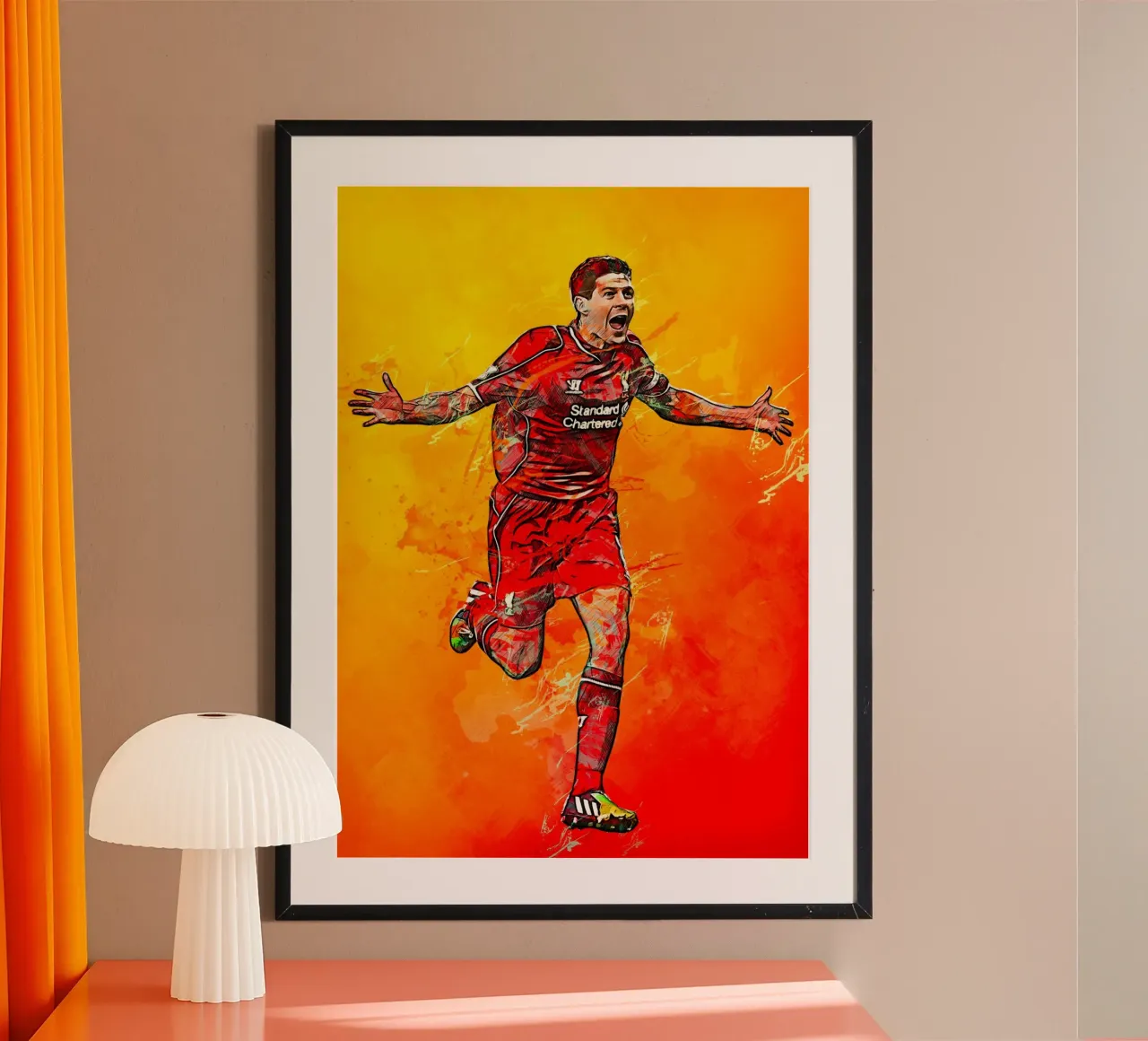 Steven Gerrard carta hahnemühle da tenten