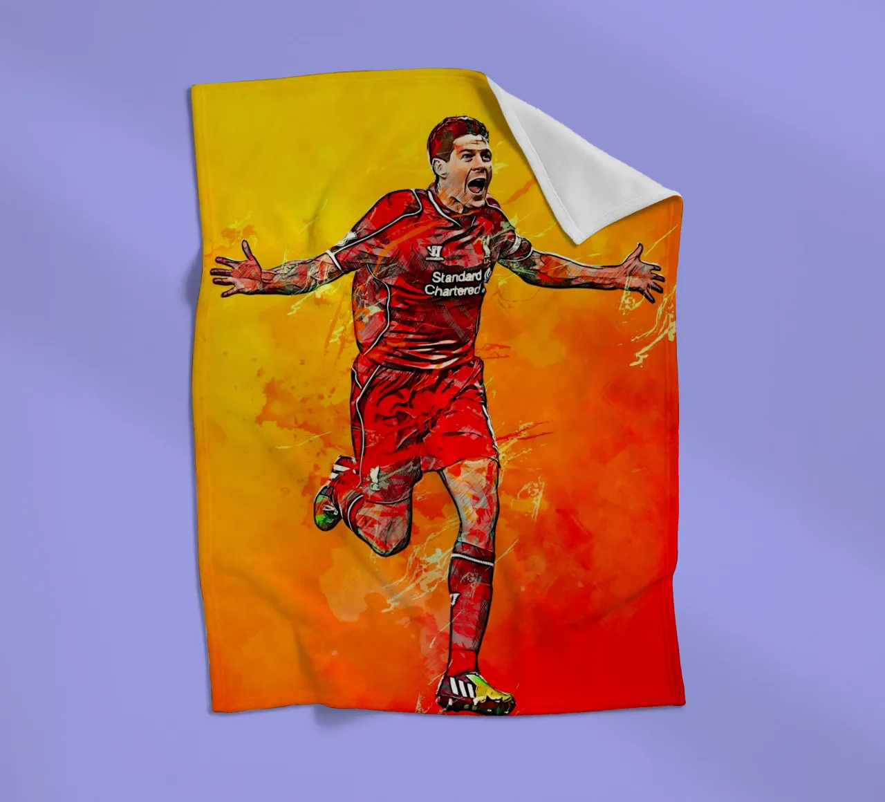 Steven Gerrard coperta in pile da tenten