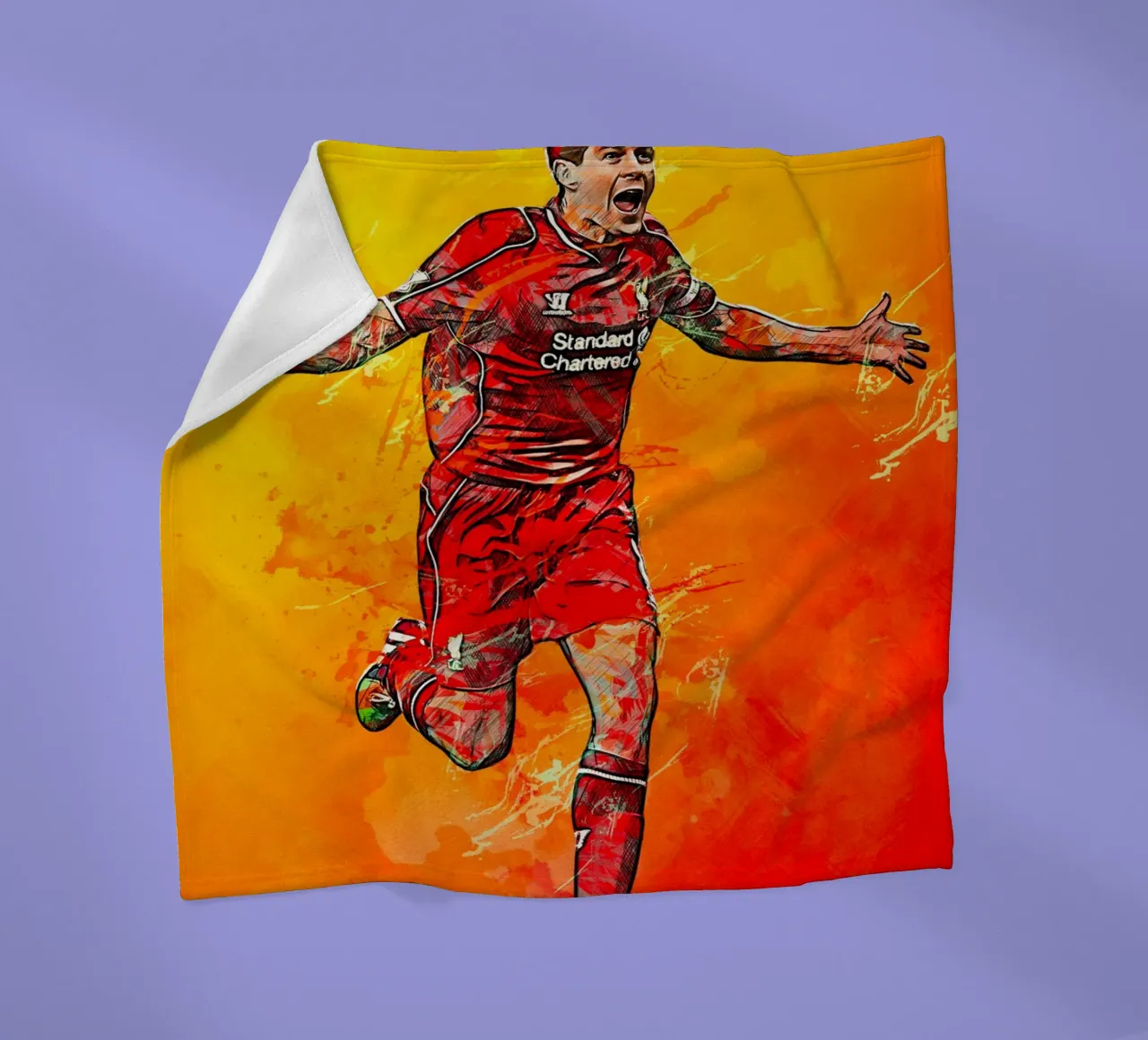 Steven Gerrard coperta in pile da tenten