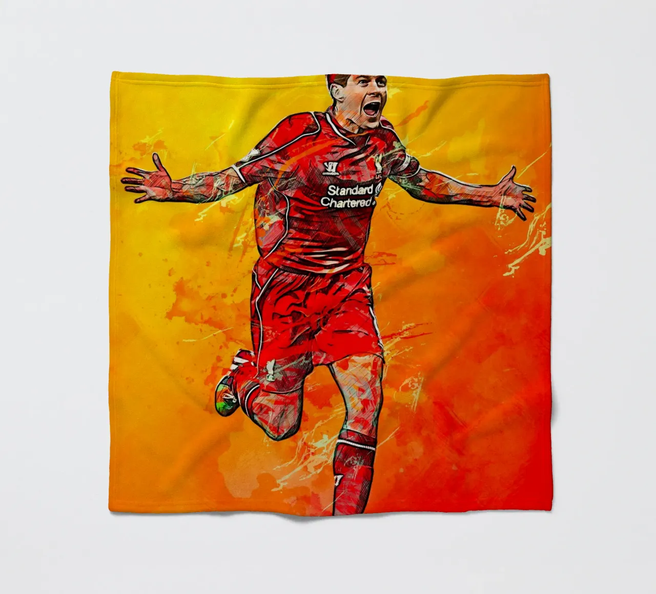 Steven Gerrard coperta in pile da tenten