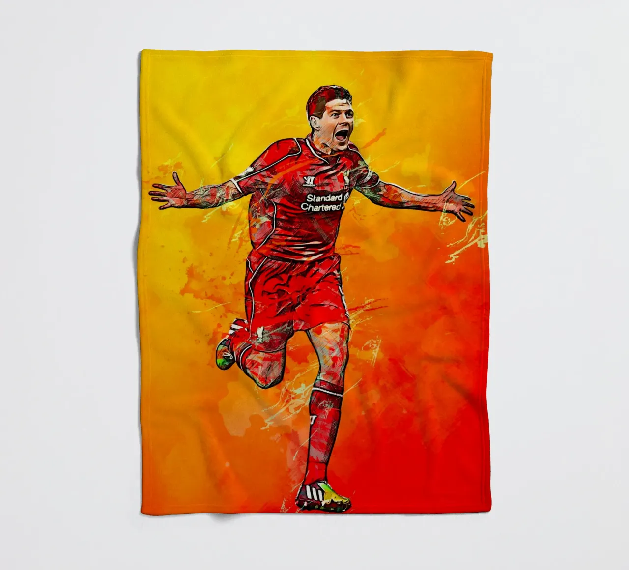 Steven Gerrard coperta in pile da tenten