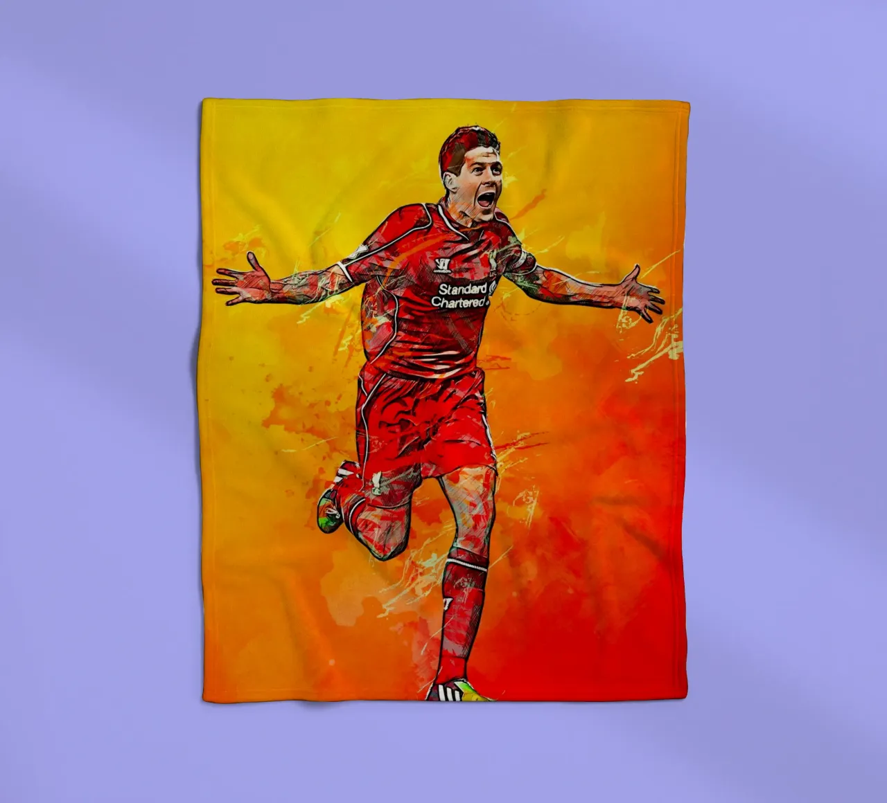 Steven Gerrard coperta in pile da tenten