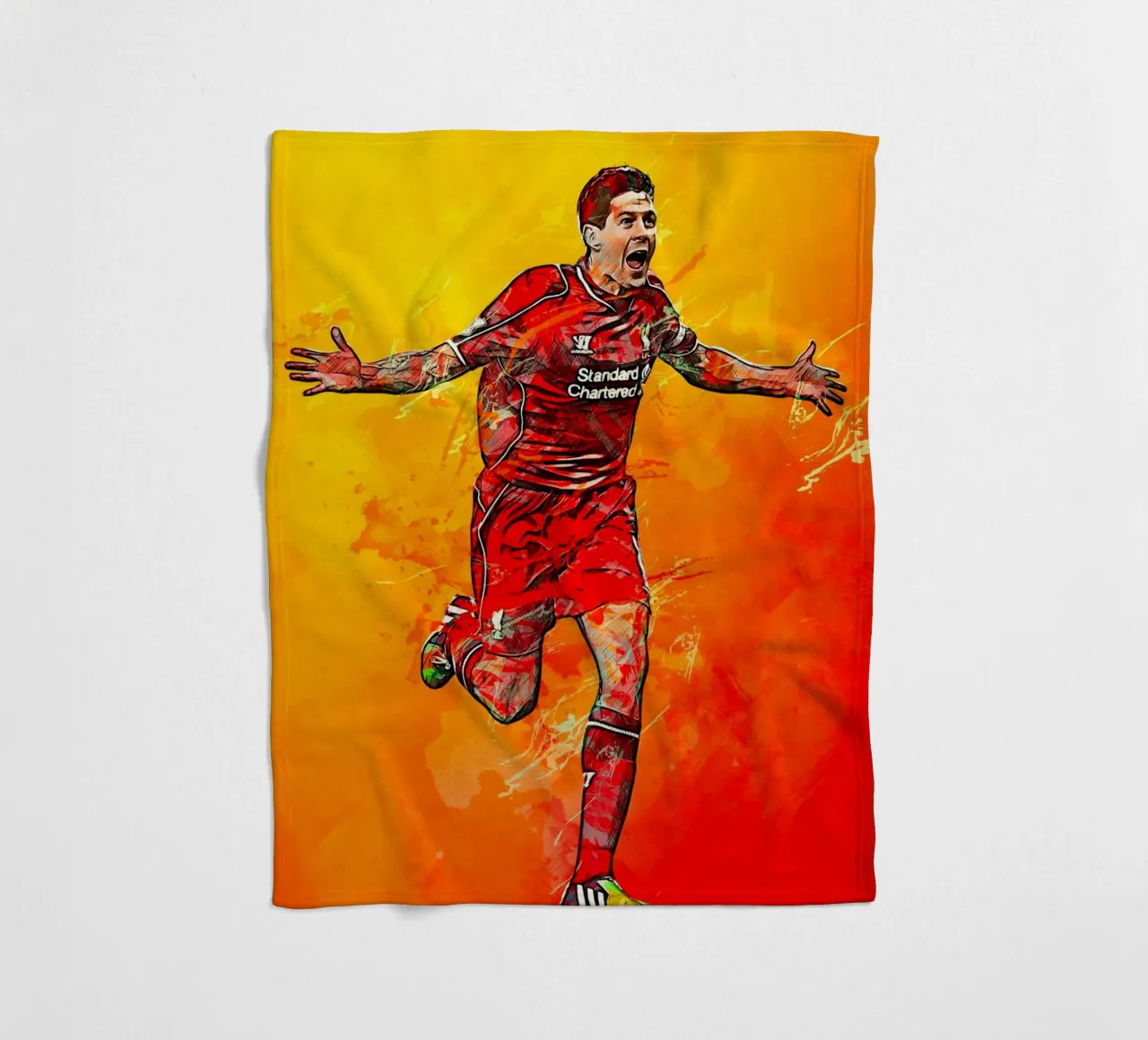 Steven Gerrard coperta in pile da tenten