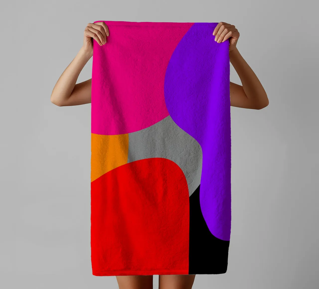 Prismatic Dance badhanddoek van Mathudace Créas