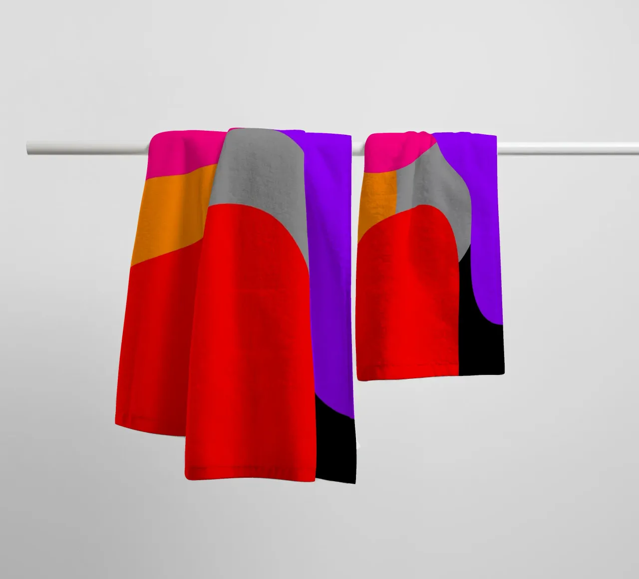 Prismatic Dance badhanddoek van Mathudace Créas