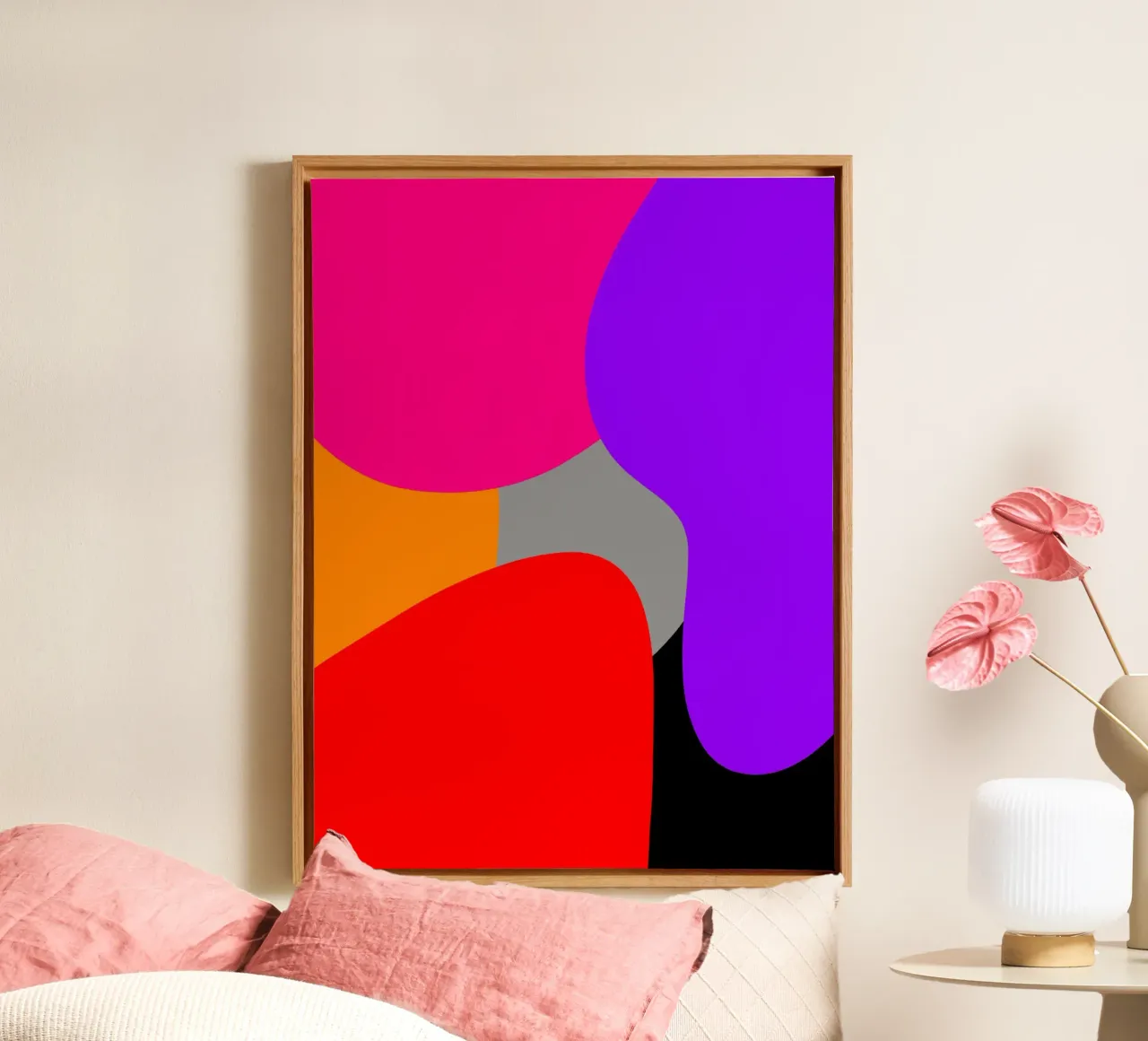 Prismatic Dance canvas van Mathudace Créas