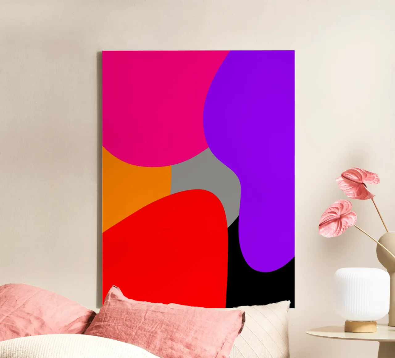 Prismatic Dance canvas van Mathudace Créas