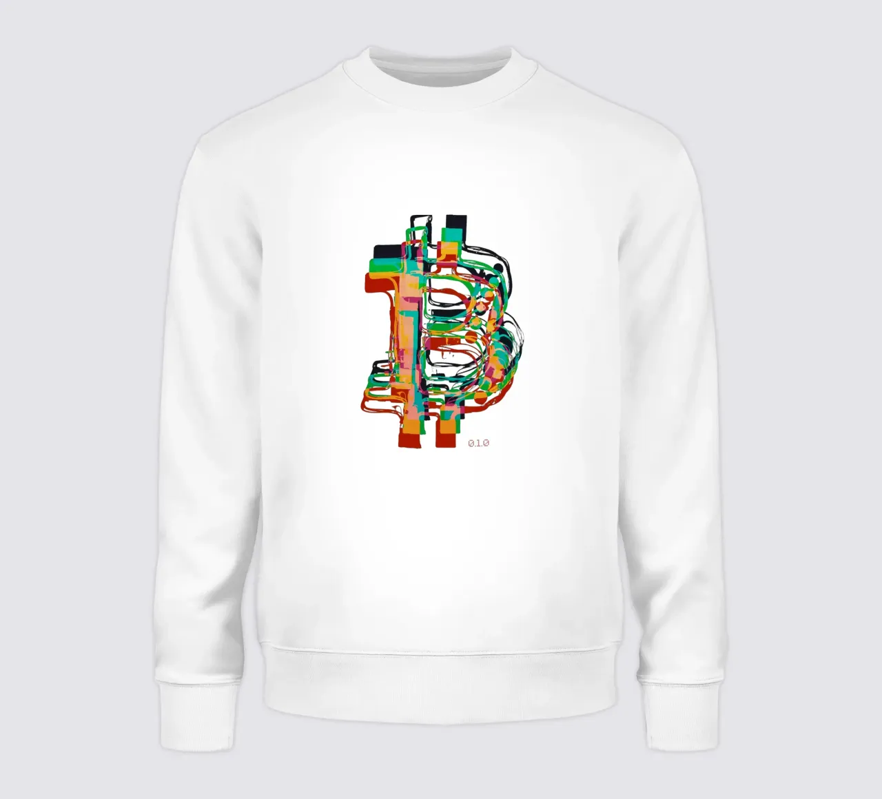 BTC_Trance_Colors felpa da Crypto_Jungle