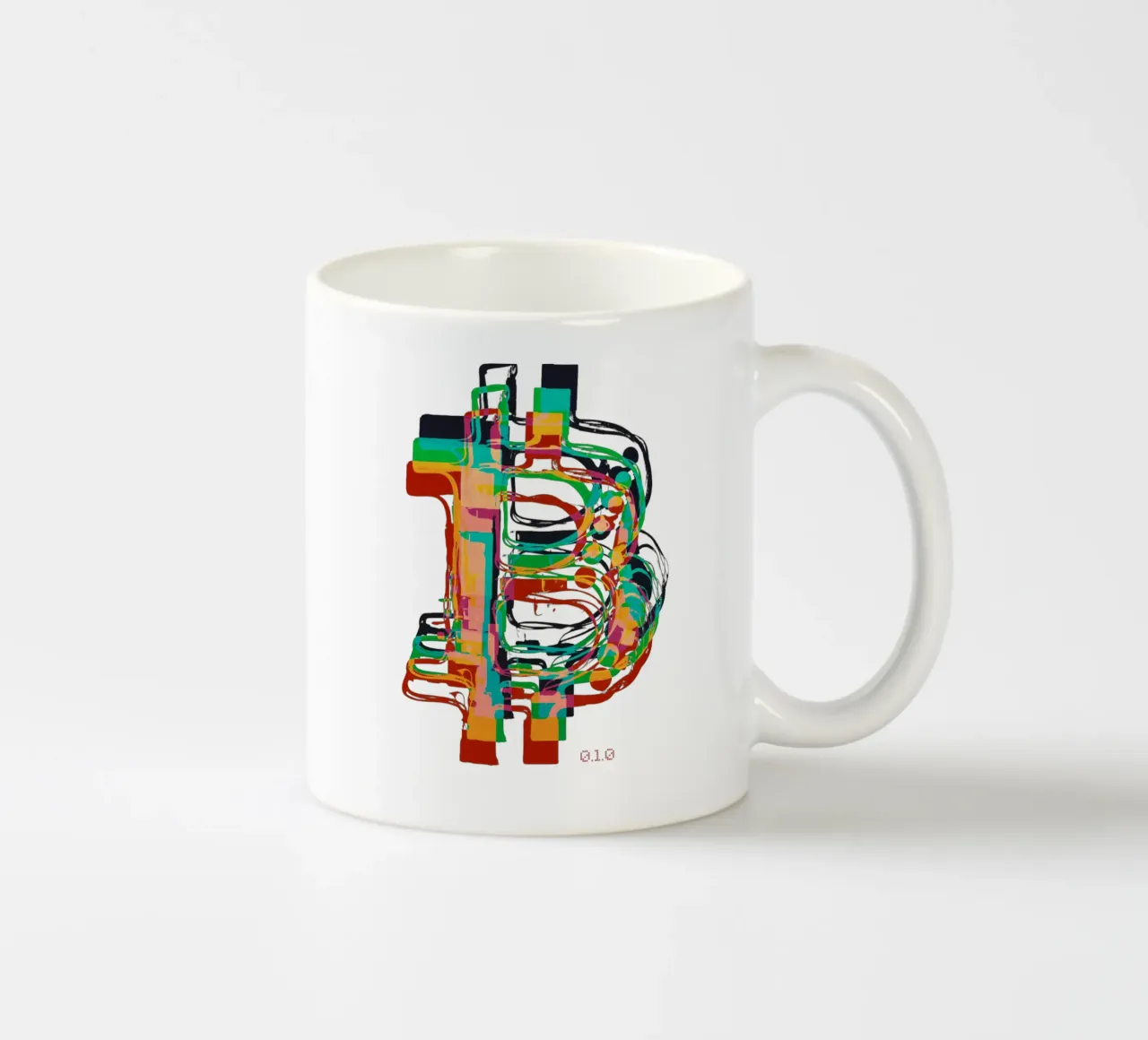 BTC_Trance_Colors tazza in ceramica da Crypto_Jungle