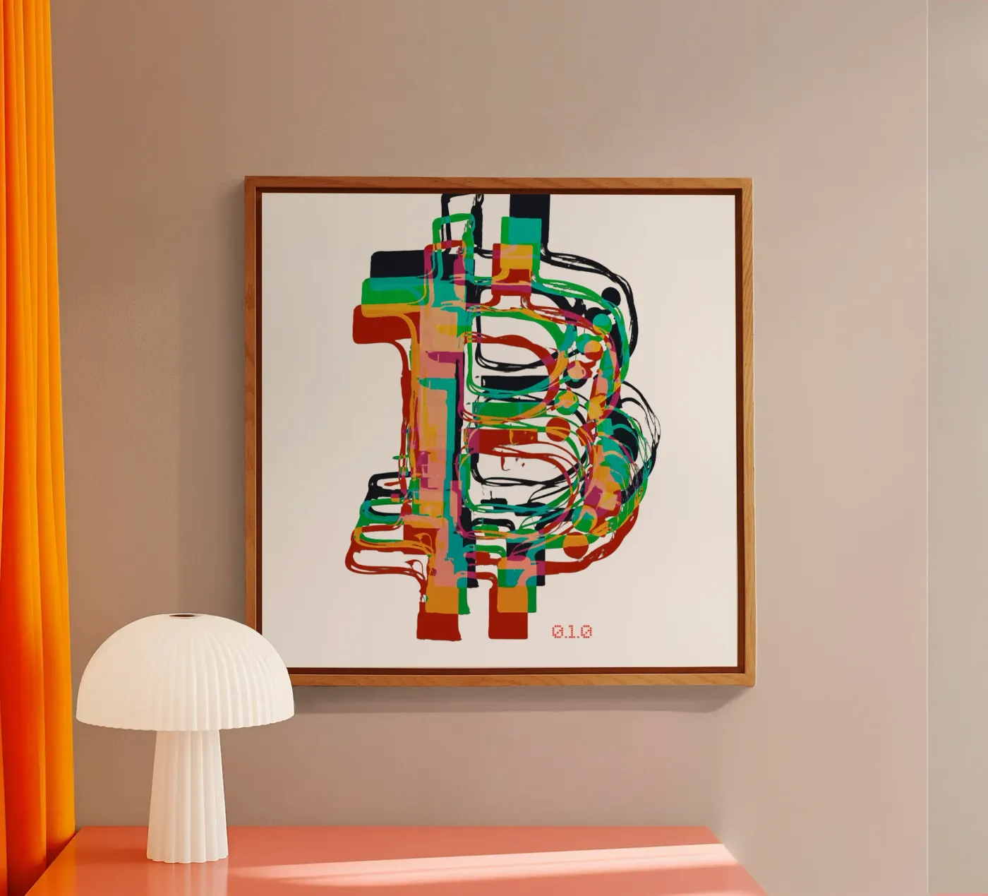 BTC_Trance_Colors plexiglass da Crypto_Jungle