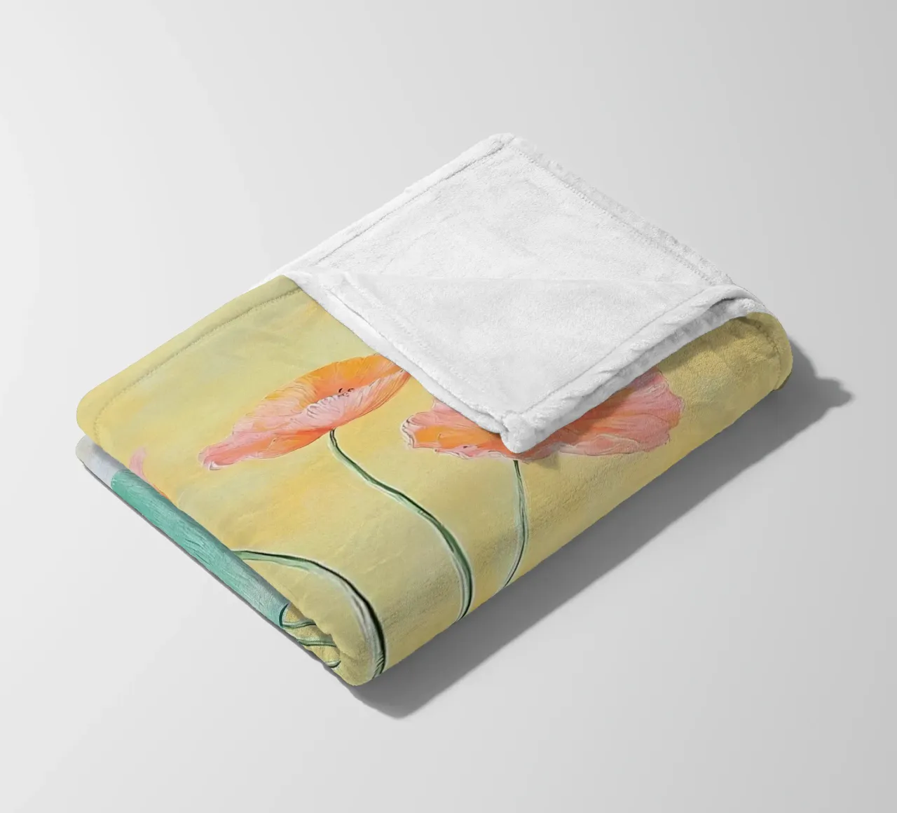 Flowers in Vase fleece blanket by IamHomeStudio