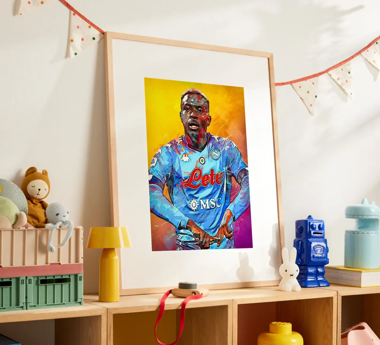 Victor Osimhen carta hahnemühle da tenten