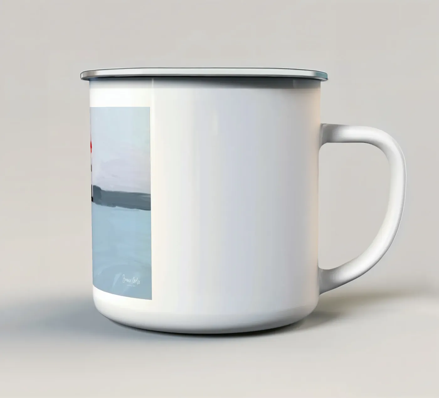 Flowing Patterns enamel mug by Mike Leymi