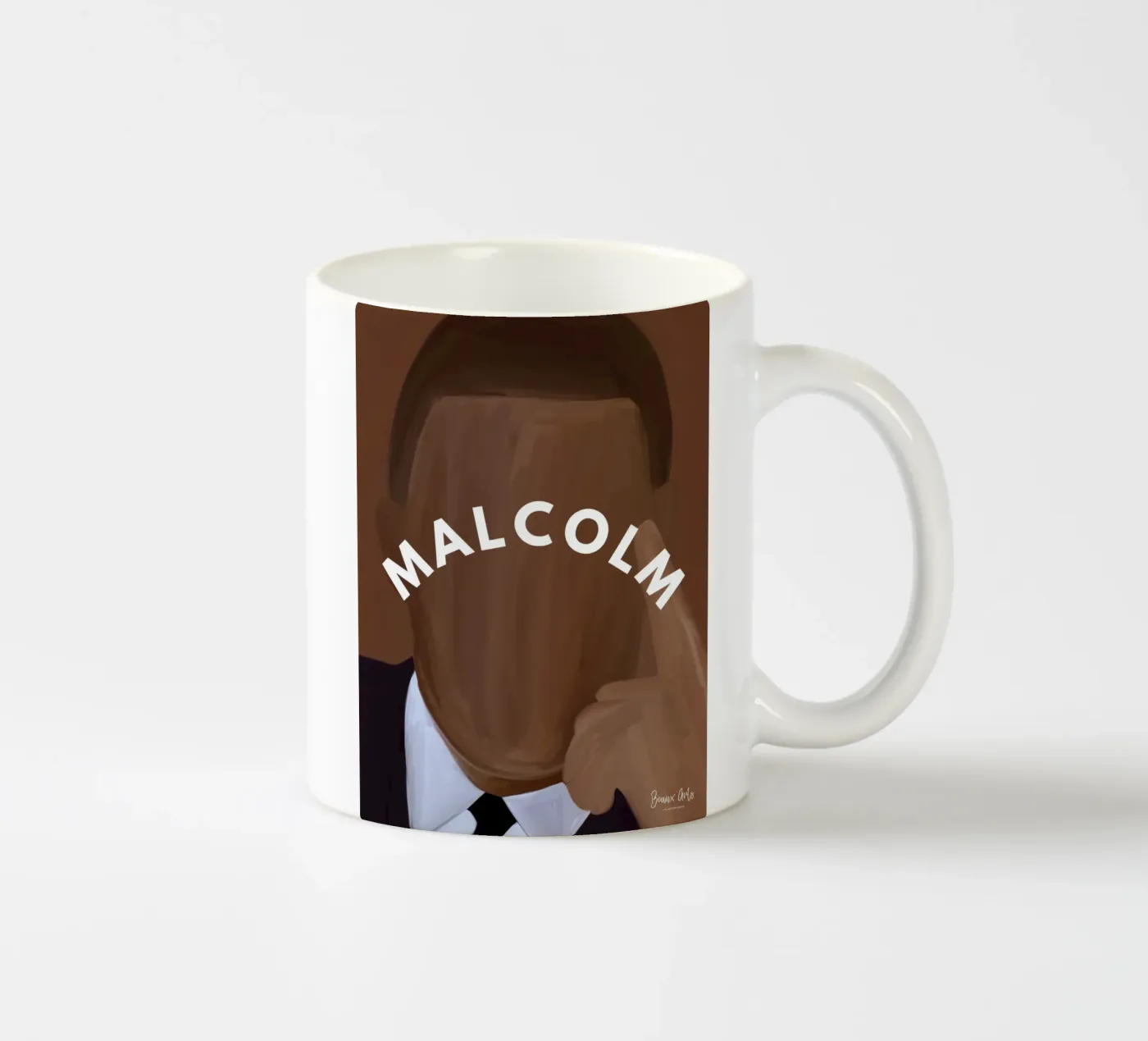 Malcolm's Reflection ceramic mug by Mathudace Créas