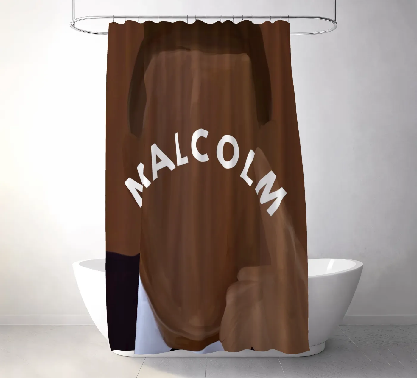 Malcolm's Reflection douchegordijn van Mathudace Créas